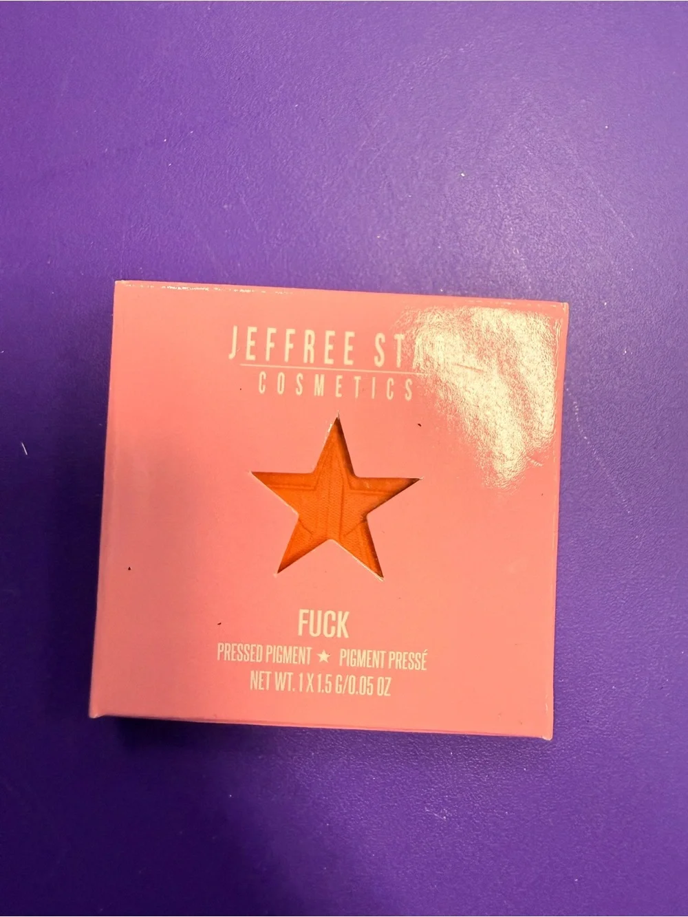 Jeffree Star Pressed Pigment 'F**k' - Bright Orange